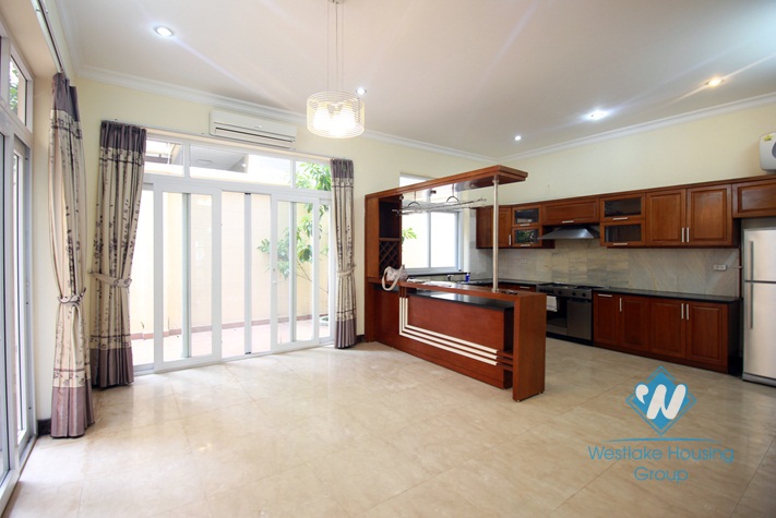 Unfurnished, bright house for rent in Ciputra, Tay Ho, Hanoi